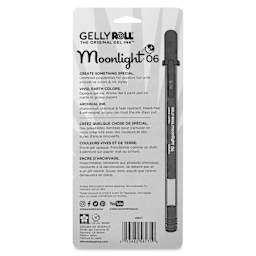 Sakura Gelly Roll Moonlight Pens - Pastel Colors, Set of 5, Fine Point, back of packaging