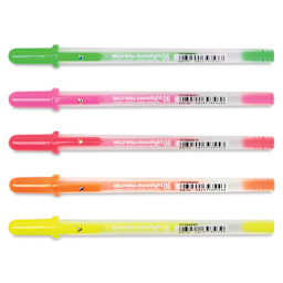 Sakura Gelly Roll Moonlight Pens - Dawn Colors, Set of 5, Fine Point