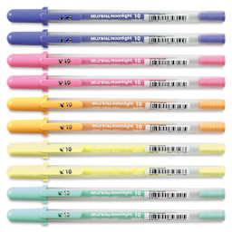 Sakura Gelly Roll Moonlight Pens - Pastel, Set of 10, Bold, out of packaging