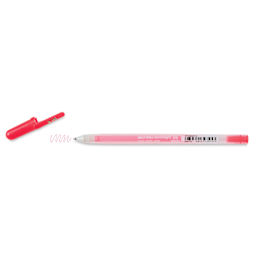 Sakura Gelly Roll Moonlight Pen - Fluorescent Vermilion, Fine Point with cap off