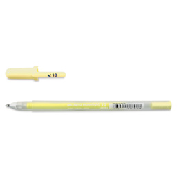 Sakura Gelly Roll Moonlight Pen - Pastel Yellow, Bold Point with cap off