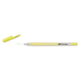 Sakura Gelly Roll Moonlight Pen - Fluorescent Yellow, Fine Point with cap off