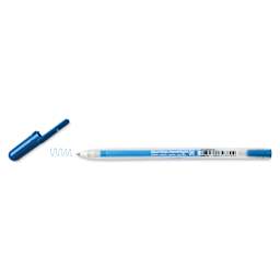 Sakura Gelly Roll Moonlight Pen - Blue, Fine Point with cap off