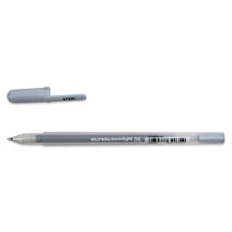 Sakura Gelly Roll Moonlight Pen - Blue Gray, Fine Point with cap off