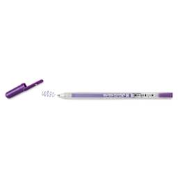 Sakura Gelly Roll Moonlight Pen - Purple, Fine Point with cap off