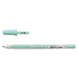 Sakura Gelly Roll Moonlight Pen - Pastel Green, Bold Point with cap off