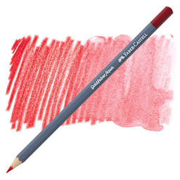 Faber Castell Goldfaber Aqua Watercolor Pencil - Permanent Carmine 126 pencil and swatch