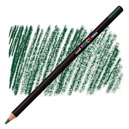Posca Colored Pencil - English Green pencil and swatch