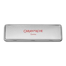 Caran D'Ache Empty Metal Tin - Thin Version, closed