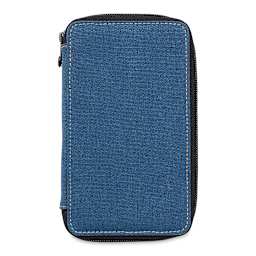 Speedball Canvas Pencil Case - Denim, for 24 Pencils