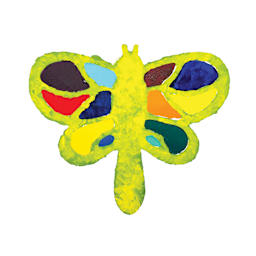 Roylco Jumbo Stencil Set - Butterfly and Friends, Set of 6 dragonfly example