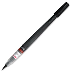 Pentel Arts Water-Based Color Brush Pens - Single Black Pen shown open