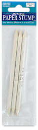 Pro Art Blending Paper Stumps - Front view of hanging package of 3 Paper Stumps