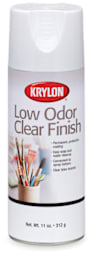 Krylon Low-Odor Clear Finish Spray - Front of spray can shown