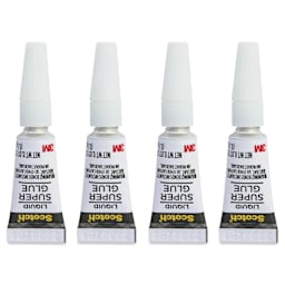 Scotch Super Glue - Single-Use, Pkg of 4, 0.017 oz