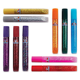 Elmer's Rainbow Glitter Glue Pens Set - a variety of 10 glitter glue pens outside the packaging