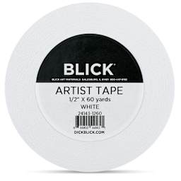 Blick Artist Tape - White, 1/2" x 60 yds, front