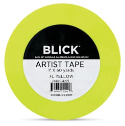 Blick Artist Tape - Fluorescent Yellow, 1" x 60 yds