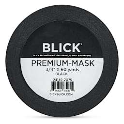 Blick Premium Masking Tape - Black, 3/4" x 60 yds - front