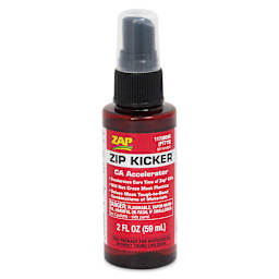Zip Kicker CA Accelerator - Spray Bottle, front with protective cap on