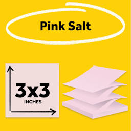 Pink Salt, 3" x 3"