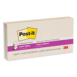 Post-It Super Sticky Pop-Up Notes - Pkg of 6, 3" x 3", Neutrality Collection, Blank, front of package