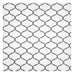 Duck EasyLiner Adhesive Laminate - Grey Quatrefoil, 20" x 15 ft - close-up