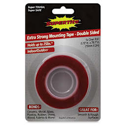 Supertite Double-Sided Extra Strong Clear Mounting Tape, 3/4" x 78-7/10", Roll, Front Of Package