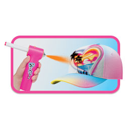 TPG Creations AirColor Fashion Airbrush Kit - airbush iand a hat