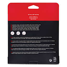 Amsterdam Acrylic Marker - Basic Colors, Set of 6, back of the packaging