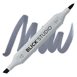 Blick Studio Brush Marker - Cool Gray 80% marker and swatch