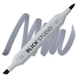 Blick Studio Brush Marker - Cool Gray 70% marker and swatch
