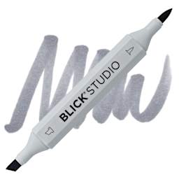 Blick Studio Brush Marker - Basic Gray 3 marker and swatch