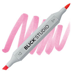 Blick Studio Brush Marker - Pink marker and swatch