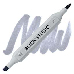 Blick Studio Brush Marker - Cool Gray 50% marker and swatch