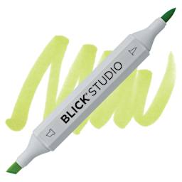 Blick Studio Brush Marker - Chartreuse marker and swatch