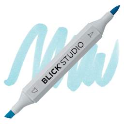 Blick Studio Brush Marker - Horizon Blue marker and swatch