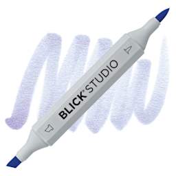 Blick Studio Brush Marker - Light Periwinkle marker and swatch