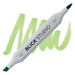 Blick Studio Brush Marker - Apple Green marker and swatch