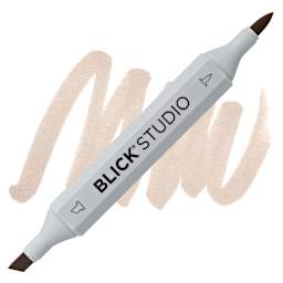 Blick Studio Brush Marker - Taupe marker and swatch