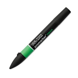 Winsor & Newton Neon ProMarker - Glowing Green, caps on