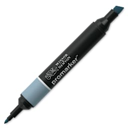 Winsor & Newton Promarker - Cadet Blue (Marker with caps off)