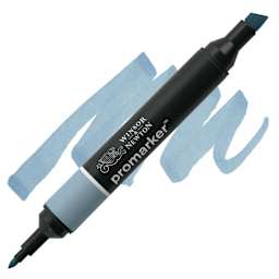 Winsor & Newton Promarker - Cadet Blue marker and swatch