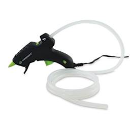 Surebonder All-Temp Mini Glue Stick Roll shown inserted in Glue Gun 