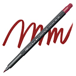 Caran d'Ache Fibralo Brush Marker - Crimson Alizarin Hue pen with swatch