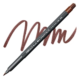 Caran d'Ache Fibralo Brush Marker - Brown marker and swatch