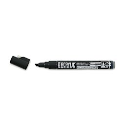 Pebeo Acrylic Marker - Black, 4 mm, Chisel Nib
