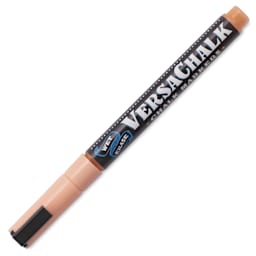 VersaChalk Wet Erase Liquid Chalk Marker - Classic Peach, 3 mm, Fine Tip, cap on