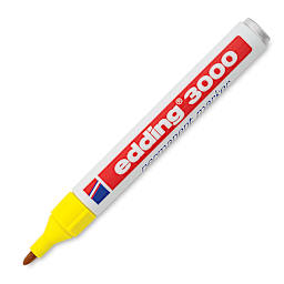 Edding Permanent Marker - Yellow, 3000, Bullet Nib