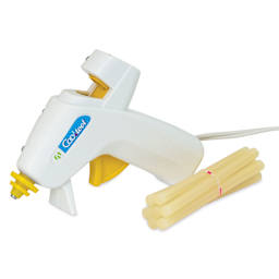 AdTech Cool Tool Super Low Temp Mini Glue Gun and included glue sticks out of packaging